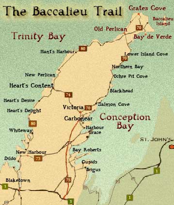 Baccalieu Trail Map